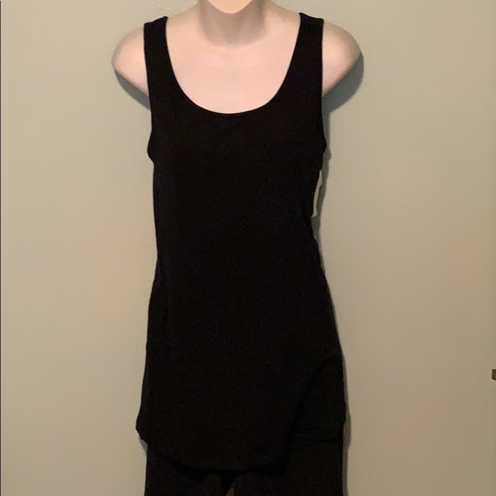 Maternity Scoop Neck Tank Black XL